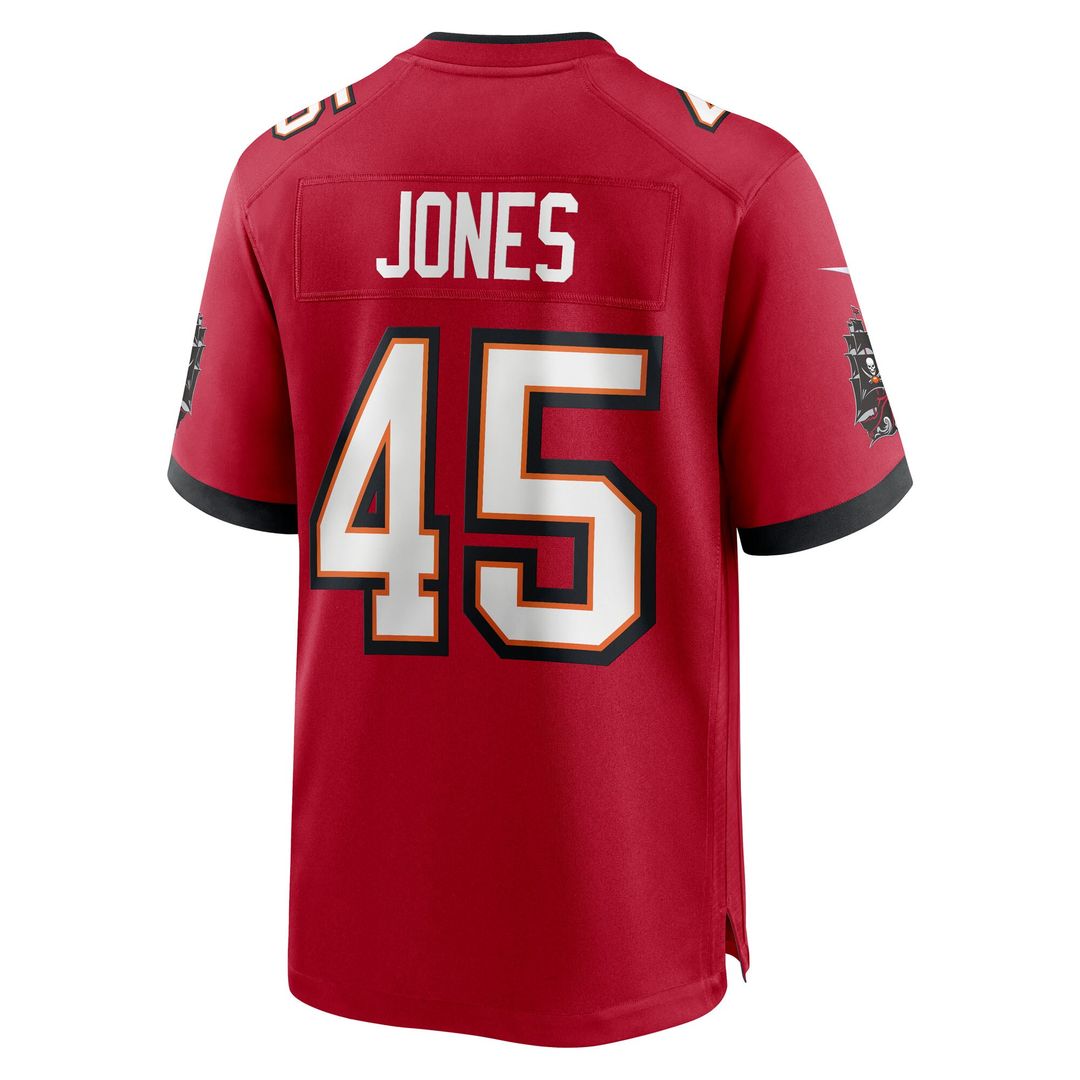 Deion Jones Tampa Bay Buccaneers Nike Team Game Jersey - Red Official NFL Team Apparel Football Fan Gear