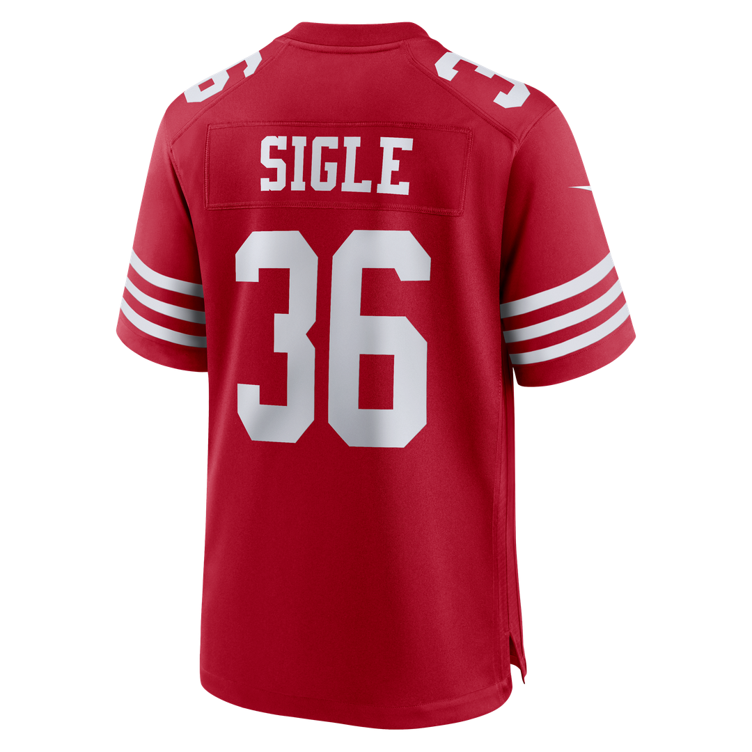 Marques Sigle San Francisco 49ers Nike Team Game Jersey - Scarlet Official NFL Team Apparel Football Fan Gear