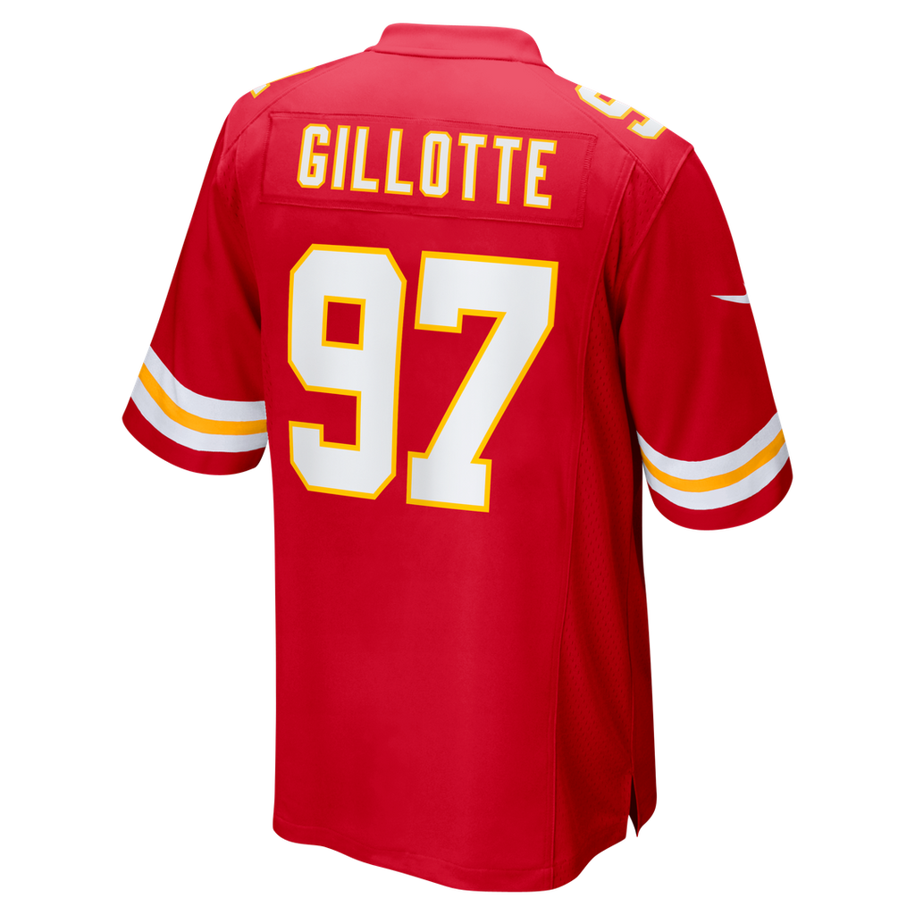 Ashton Gillotte Kansas City Chiefs Nike Team Game Jersey - Red Official NFL Team Apparel Football Fan Gear