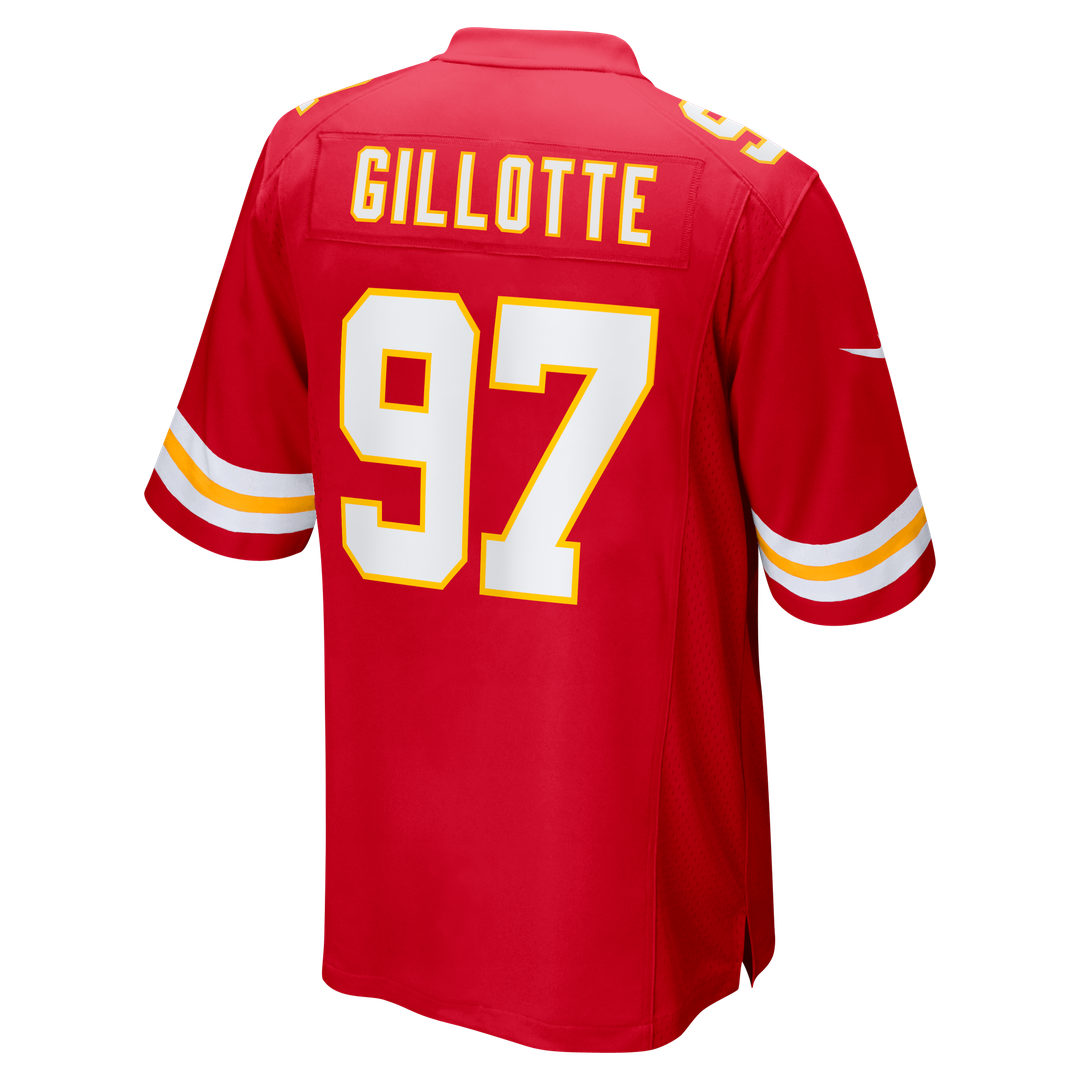 Ashton Gillotte Kansas City Chiefs Nike Team Game Jersey - Red Official NFL Team Apparel Football Fan Gear