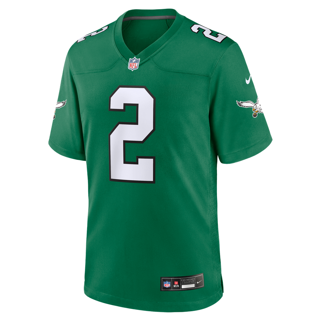 Tariq Woolen Philadelphia Eagles Nike Alternate Game Jersey - Kelly Green Official NFL Team Apparel Football Fan Gear