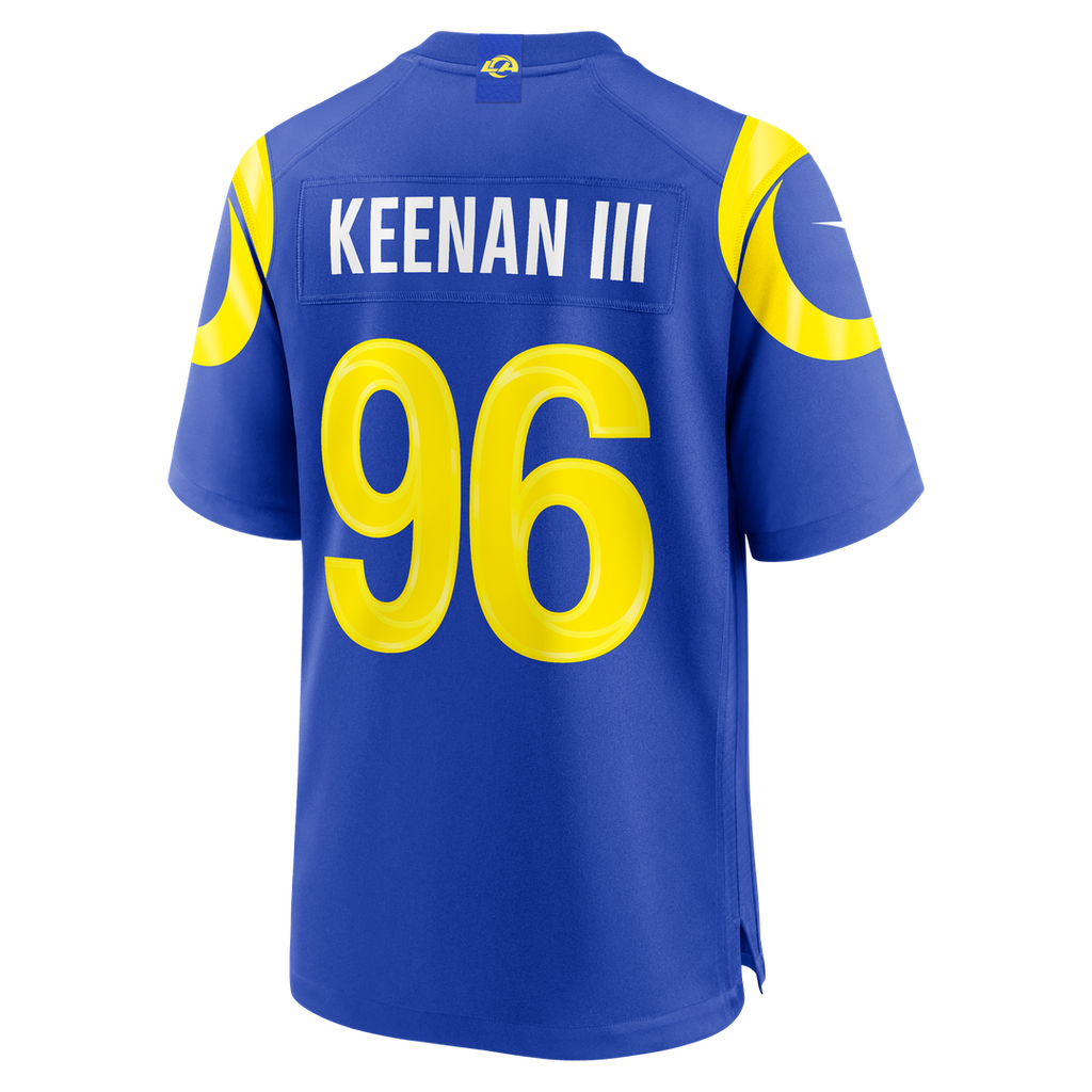 Tim Keenan III Los Angeles Rams Nike Team Game Jersey - Royal Official NFL Team Apparel Football Fan Gear