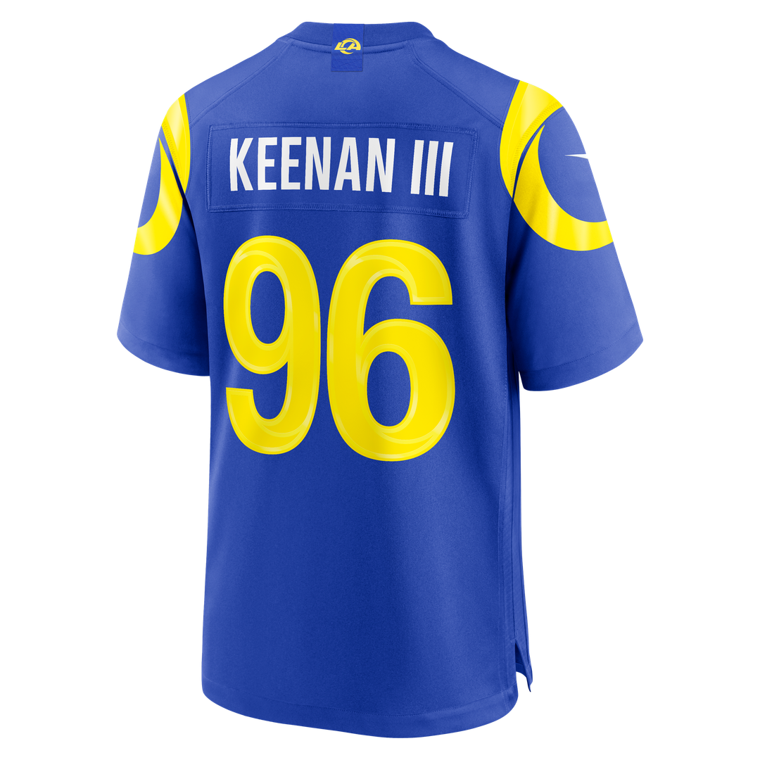 Tim Keenan III Los Angeles Rams Nike Team Game Jersey - Royal Official NFL Team Apparel Football Fan Gear