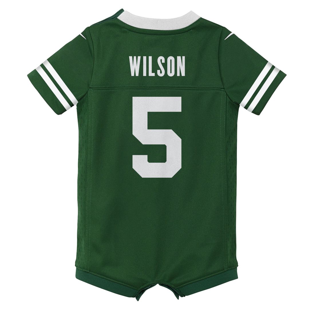 Garrett Wilson New York Jets Nike Newborn & Infant Game Romper Jersey - Legacy Green Official NFL Team Apparel Football Fan Gear