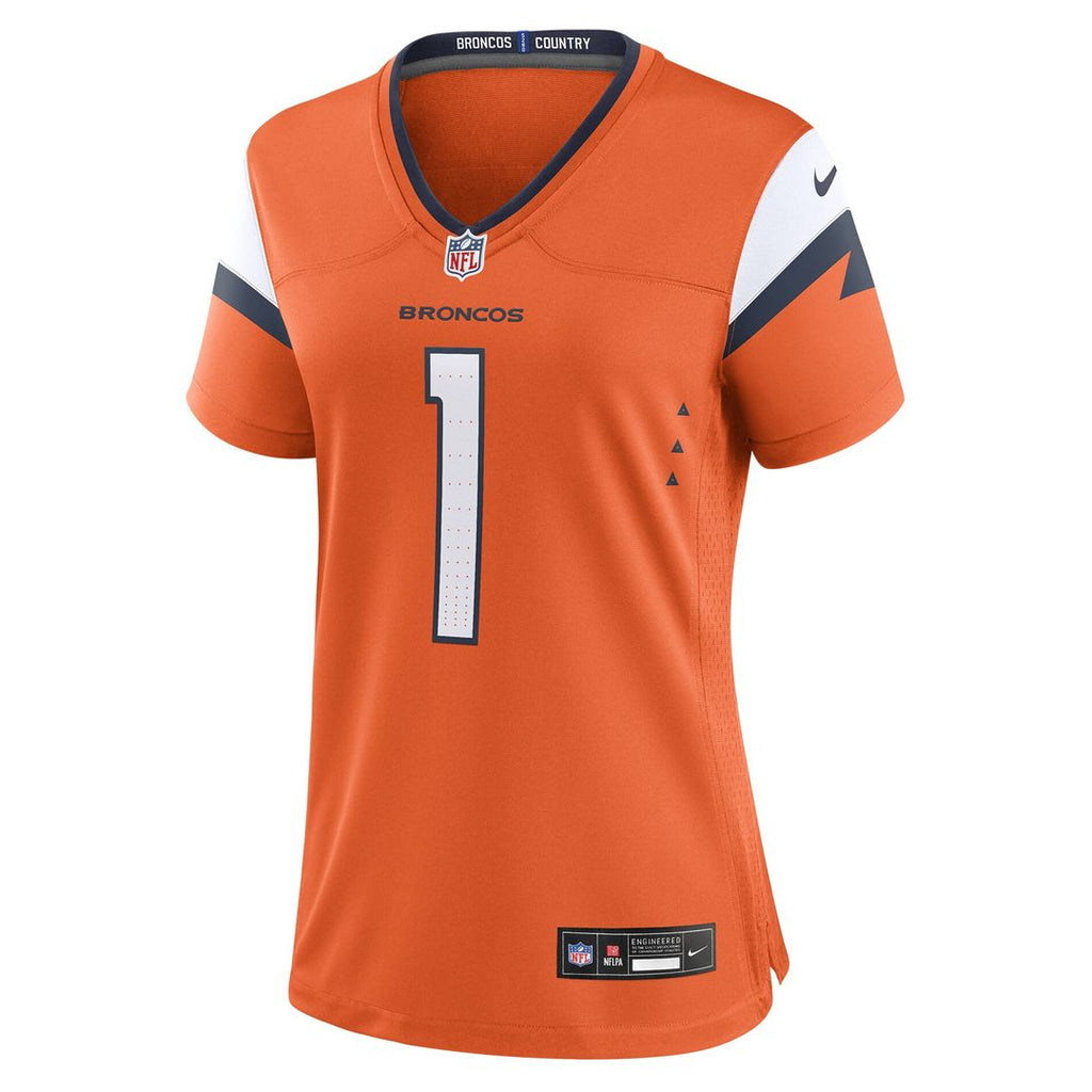 Evan Engram Denver Broncos Nike Women's Team Game Jersey - Orange Official NFL Team Apparel Football Fan Gear