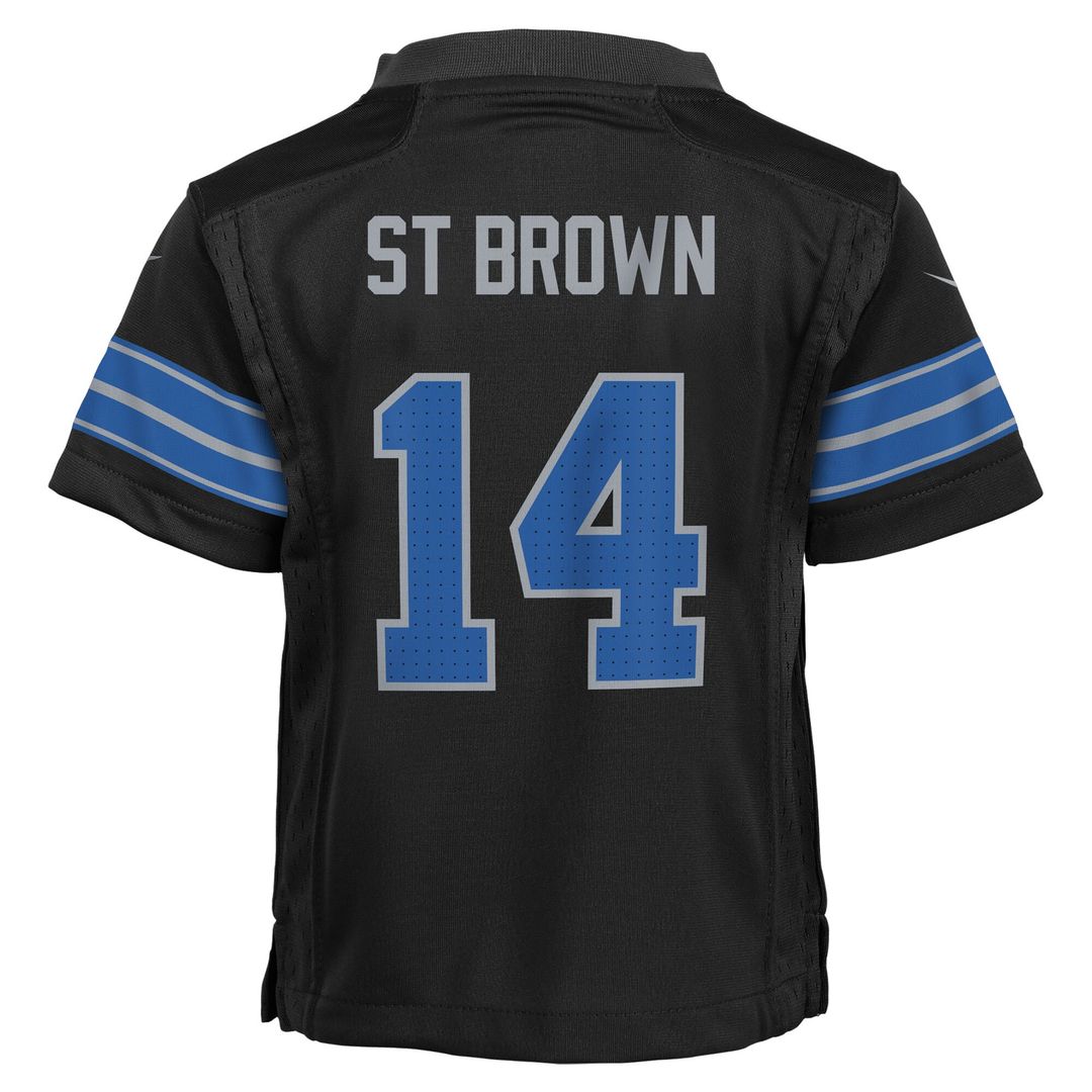 Amon-Ra St. Brown Detroit Lions Nike Preschool Alternate Player Game Jersey - Black Official NFL Team Apparel Football Fan Gear