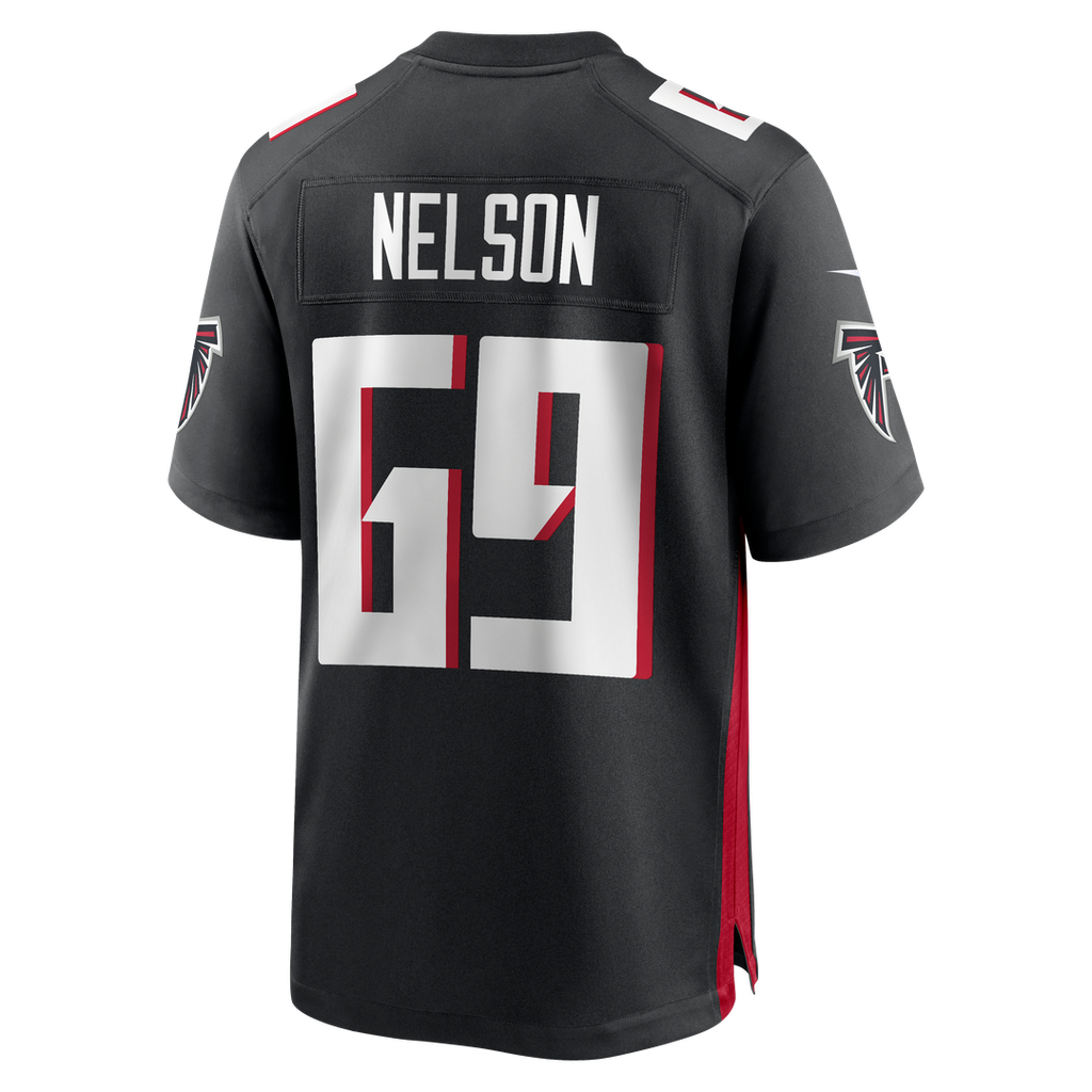 Jack Nelson Atlanta Falcons Nike Team Game Jersey - Black Official NFL Team Apparel Football Fan Gear