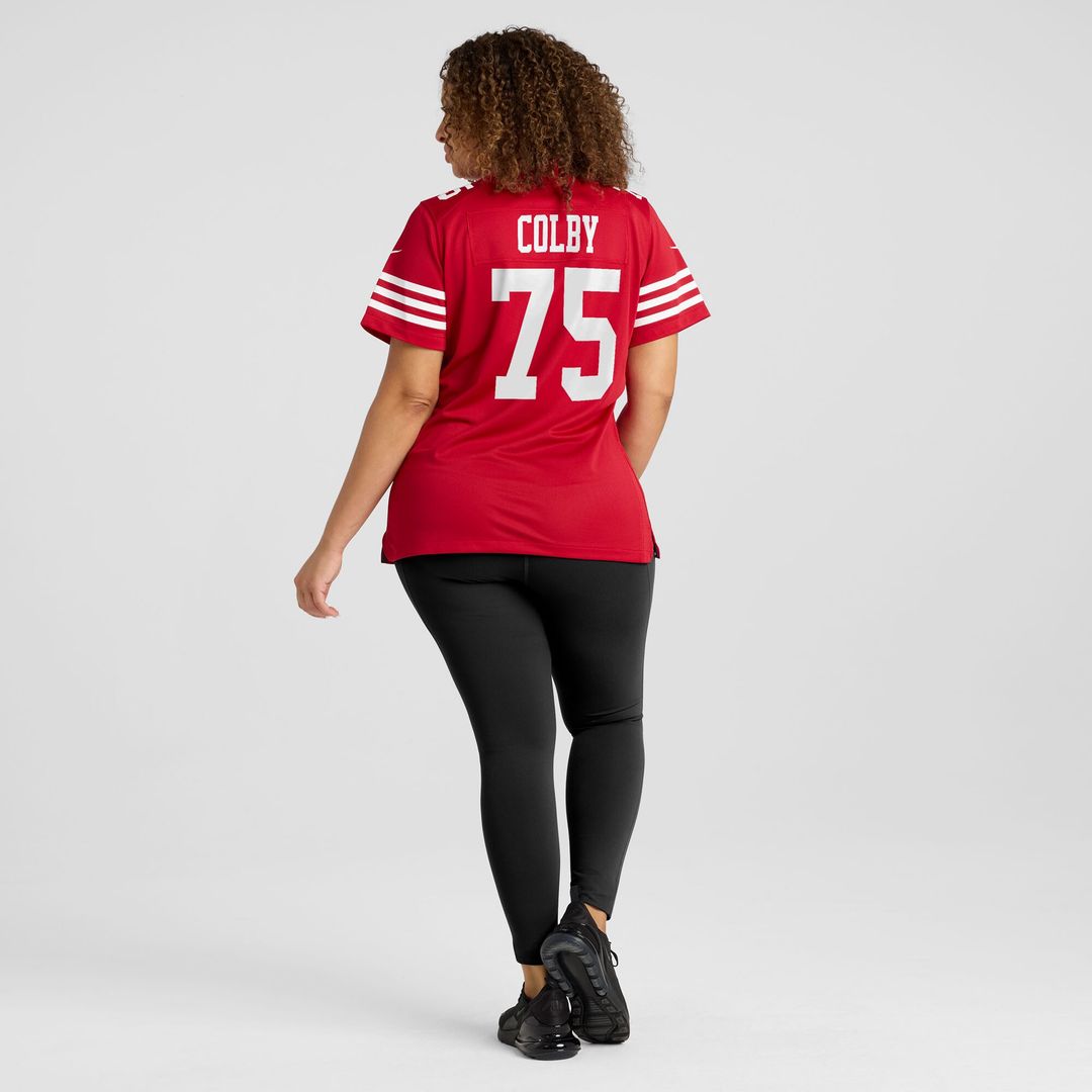 Connor Colby San Francisco 49ers Nike Women's Team Game Jersey - Scarlet Official NFL Team Apparel Football Fan Gear