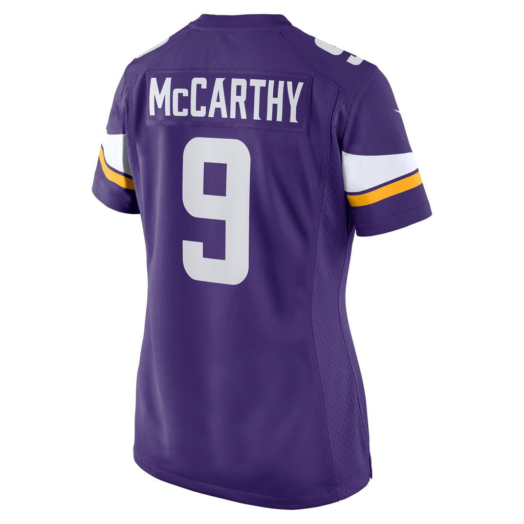 J.J. McCarthy Minnesota Vikings Nike Women's Player Game Jersey - Purple Official NFL Team Apparel Football Fan Gear