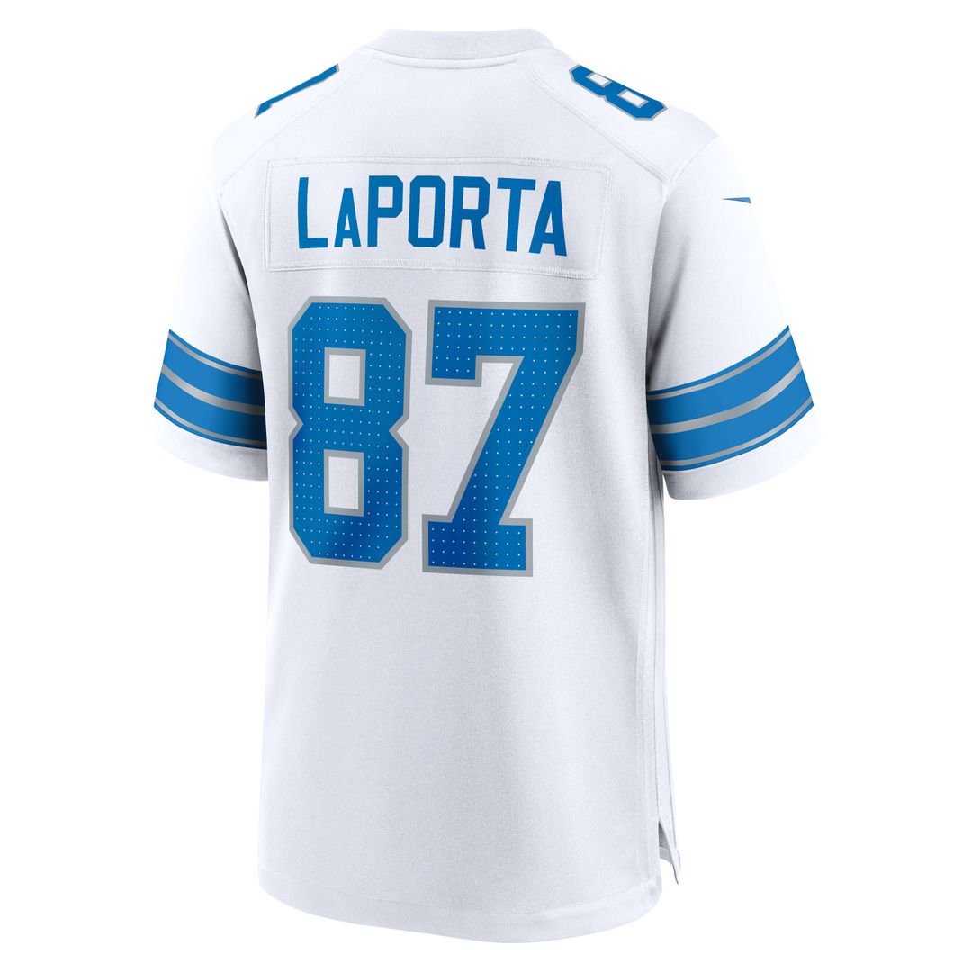 Sam LaPorta Detroit Lions Nike Game Jersey - Blue Official NFL Team Apparel Football Fan Gear
