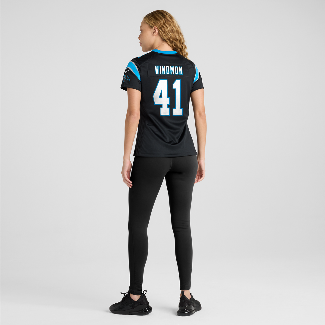 Jacoby Windmon Carolina Panthers Nike Women's Team Game Jersey - Black Official NFL Team Apparel Football Fan Gear