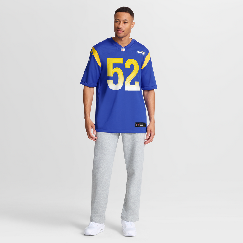 Larrell Murchison Los Angeles Rams Nike Team Game Jersey - Royal Official NFL Team Apparel Football Fan Gear