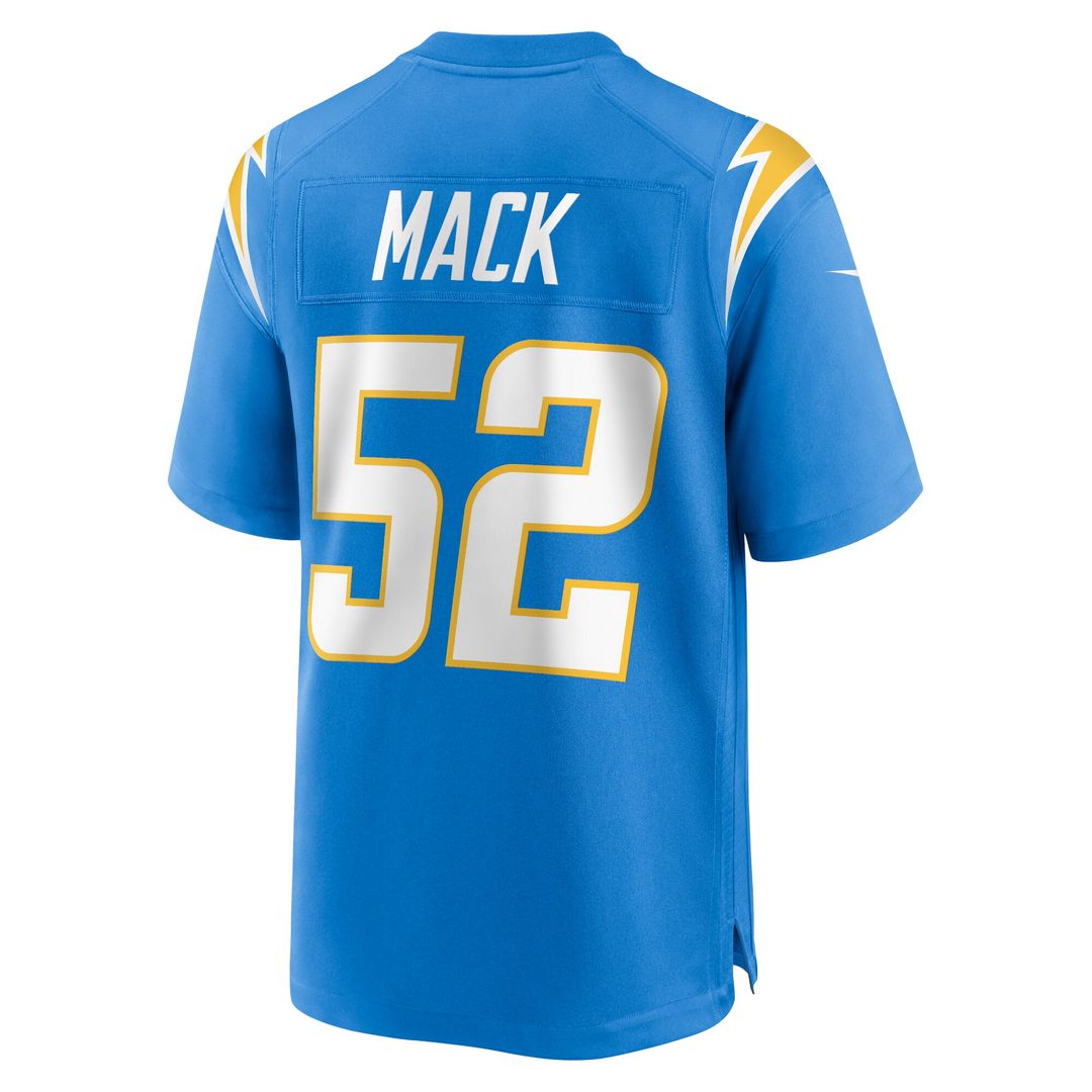 Khalil Mack Los Angeles Chargers Nike Youth Game Jersey - Powder Blue Official NFL Team Apparel Football Fan Gear