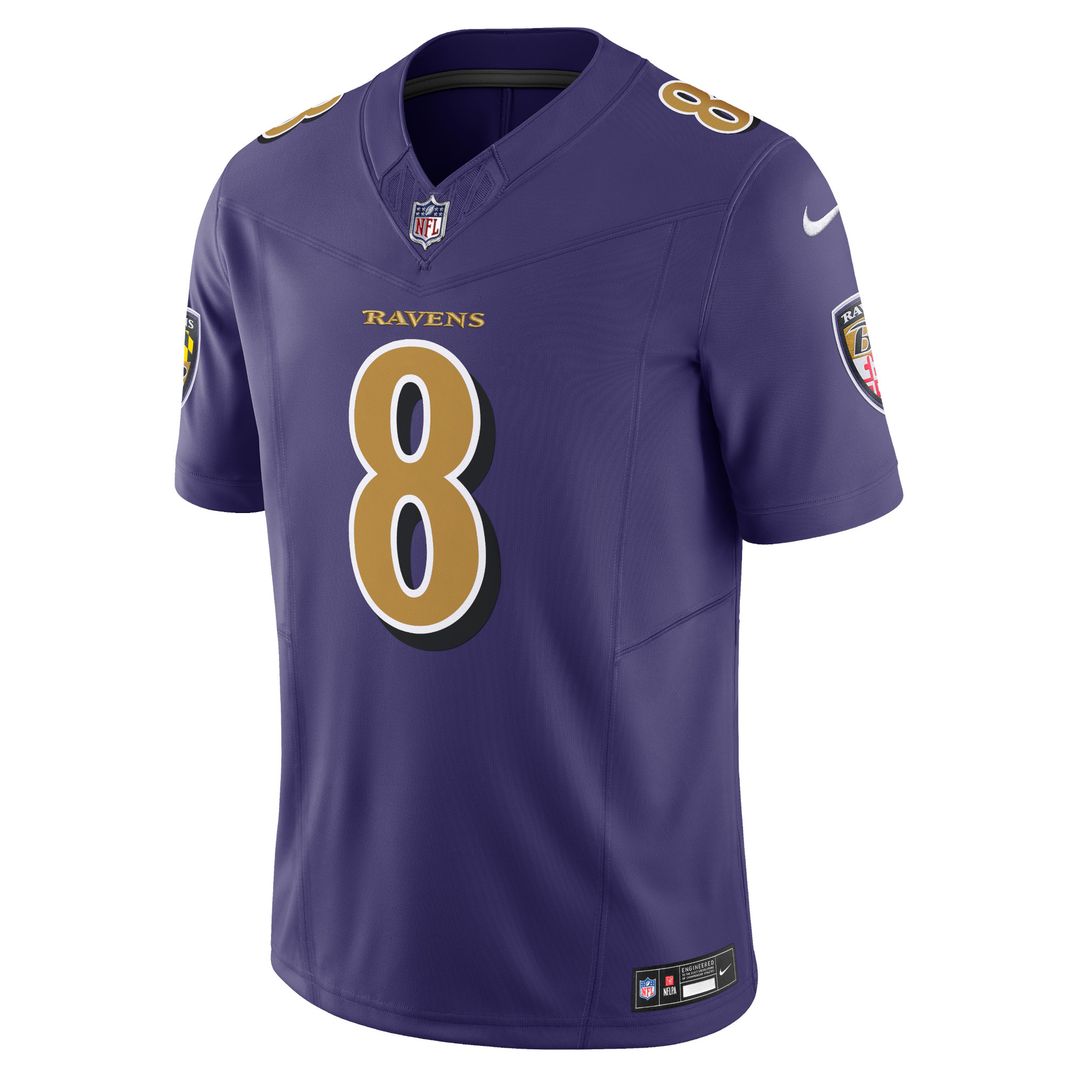 Lamar Jackson Baltimore Ravens Nike Vapor F.U.S.E. Limited Jersey - Purple Official NFL Team Apparel Football Fan Gear