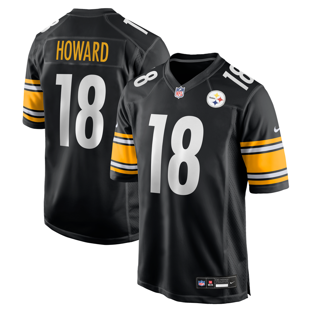 Will Howard Pittsburgh Steelers Nike Team Game Jersey - Black Official NFL Team Apparel Football Fan Gear