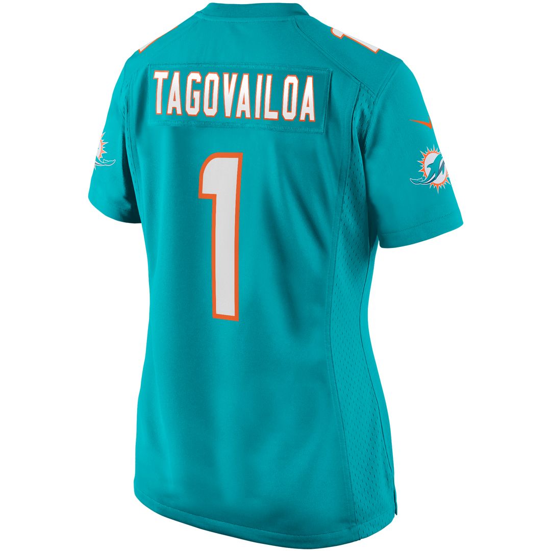 Tua Tagovailoa Miami Dolphins Nike Women's Game Jersey - Aqua Official NFL Team Apparel Football Fan Gear