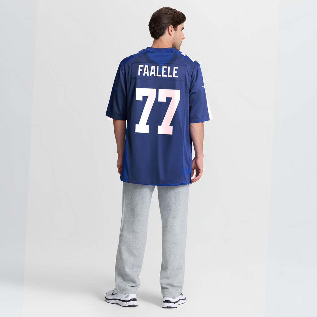 Daniel Faalele New York Giants Nike Team Game Jersey - Royal Official NFL Team Apparel Football Fan Gear