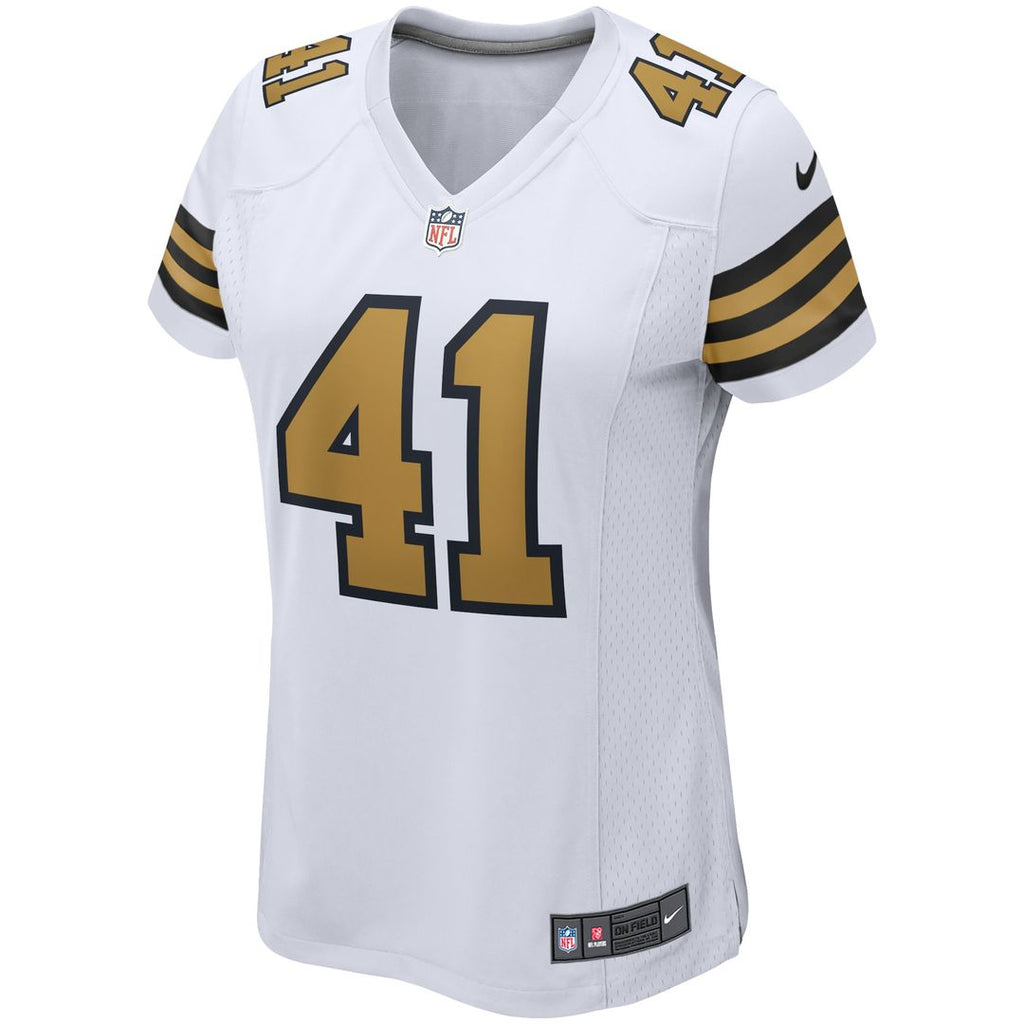 Alvin Kamara New Orleans Saints Nike Women's Alternate Game Player Jersey - White Official NFL Team Apparel Football Fan Gear