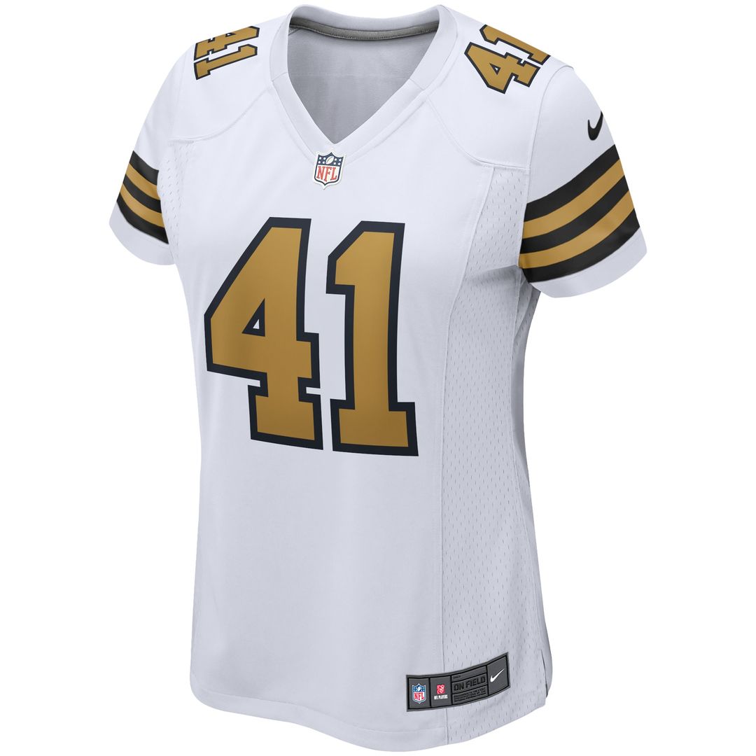 Alvin Kamara New Orleans Saints Nike Women's Alternate Game Player Jersey - White Official NFL Team Apparel Football Fan Gear