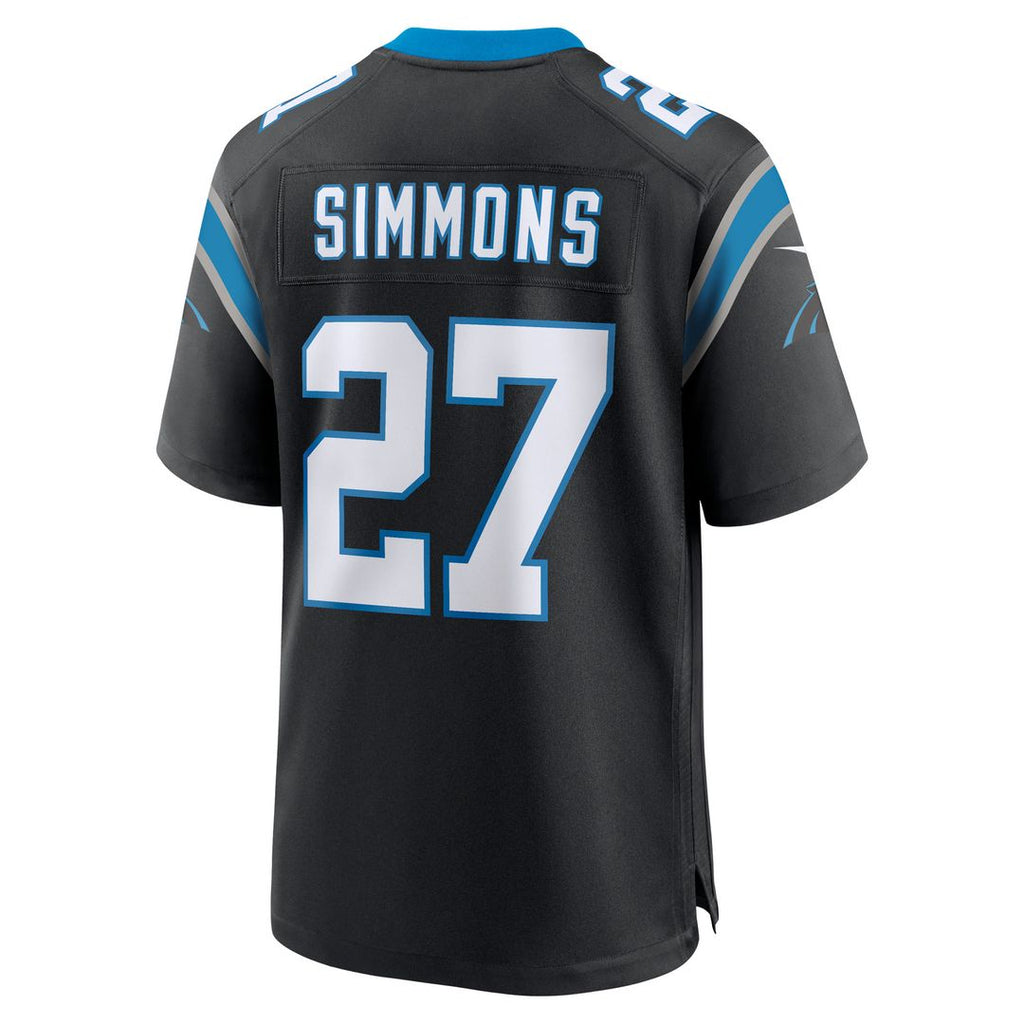 Isaiah Simmons Carolina Panthers Nike Team Game Jersey - Black Official NFL Team Apparel Football Fan Gear