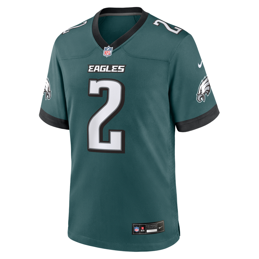 Tariq Woolen Philadelphia Eagles Nike Team Game Jersey - Midnight Green Official NFL Team Apparel Football Fan Gear