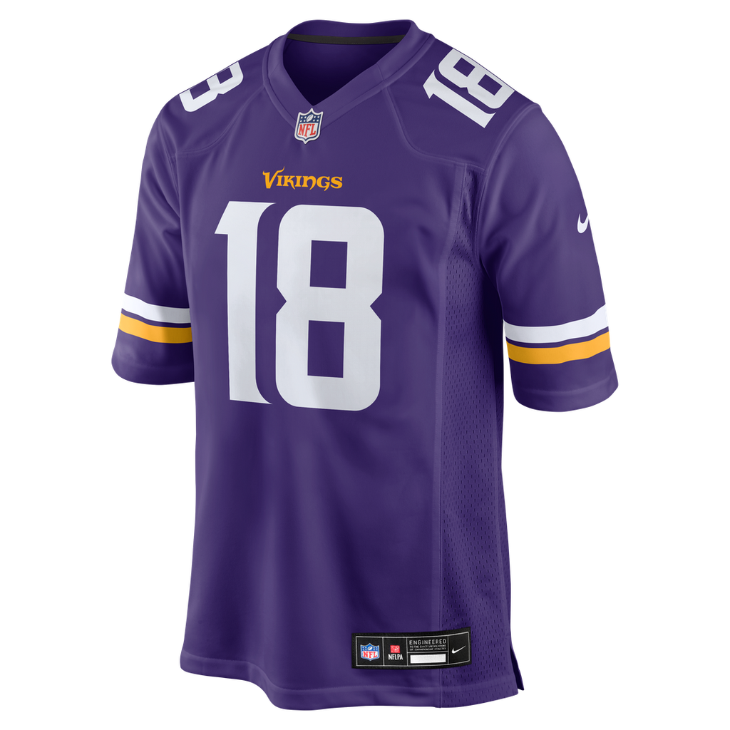 Justin Jefferson Minnesota Vikings Nike Player Game Jersey - Purple Official NFL Team Apparel Football Fan Gear