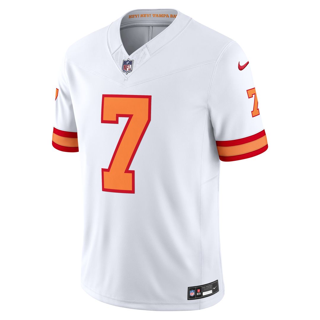 Bucky Irving '76 Tampa Bay Buccaneers Nike Vapor F.U.S.E. Player Limited Jersey - White Official NFL Team Apparel Football Fan Gear