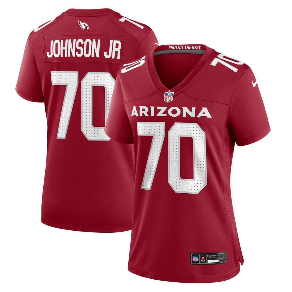 Paris Johnson Jr. Arizona Cardinals Nike Women's Game Jersey - Cardinal Official NFL Team Apparel Football Fan Gear