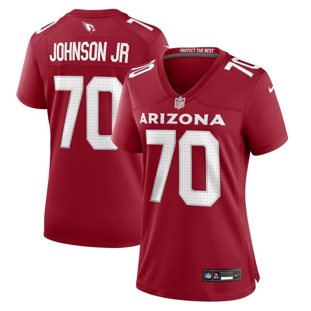 Paris Johnson Jr. Arizona Cardinals Nike Women's Game Jersey - Cardinal Official NFL Team Apparel Football Fan Gear