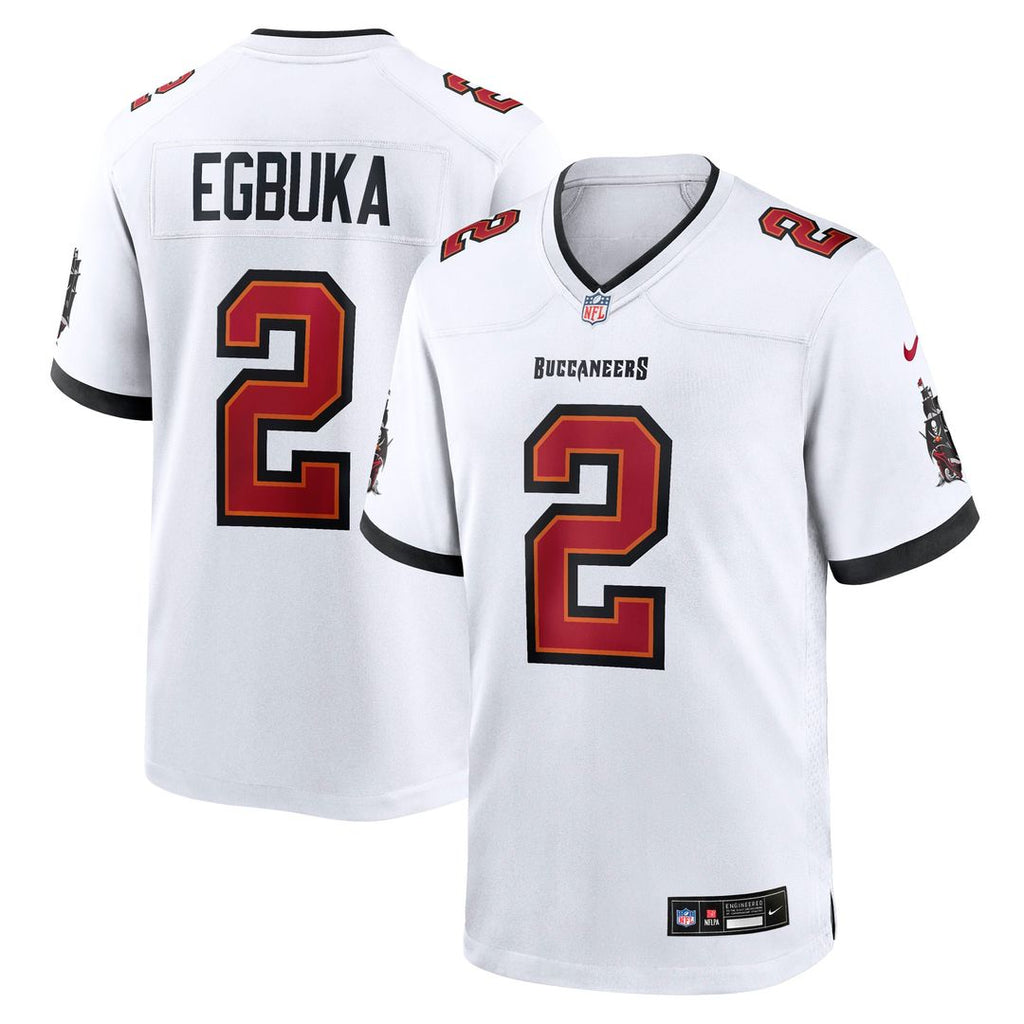 Emeka Egbuka Tampa Bay Buccaneers Nike Game Jersey - White Official NFL Team Apparel Football Fan Gear
