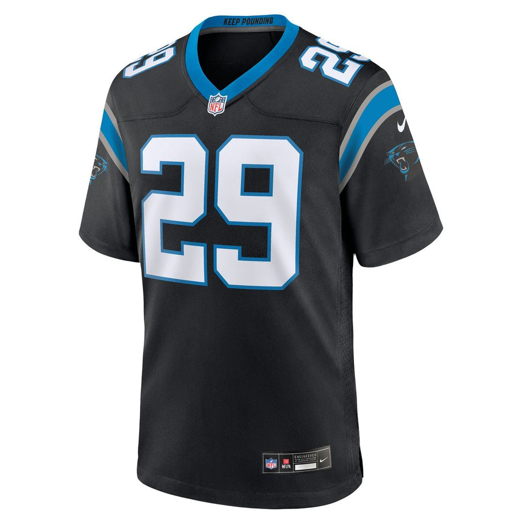 Akayleb Evans Carolina Panthers Nike Team Game Jersey - Black Official NFL Team Apparel Football Fan Gear