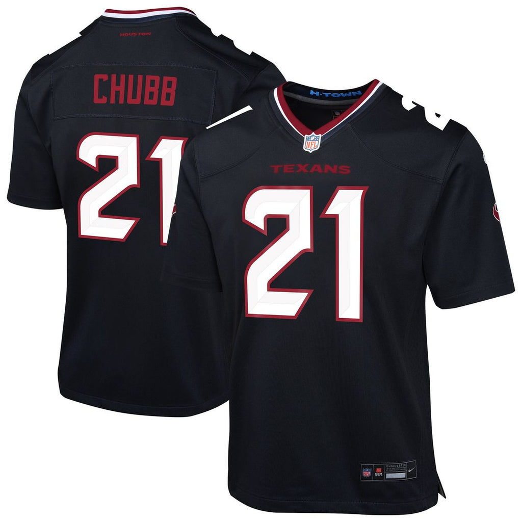 Nick Chubb Houston Texans Nike Youth Team Game Jersey - Navy Official NFL Team Apparel Football Fan Gear