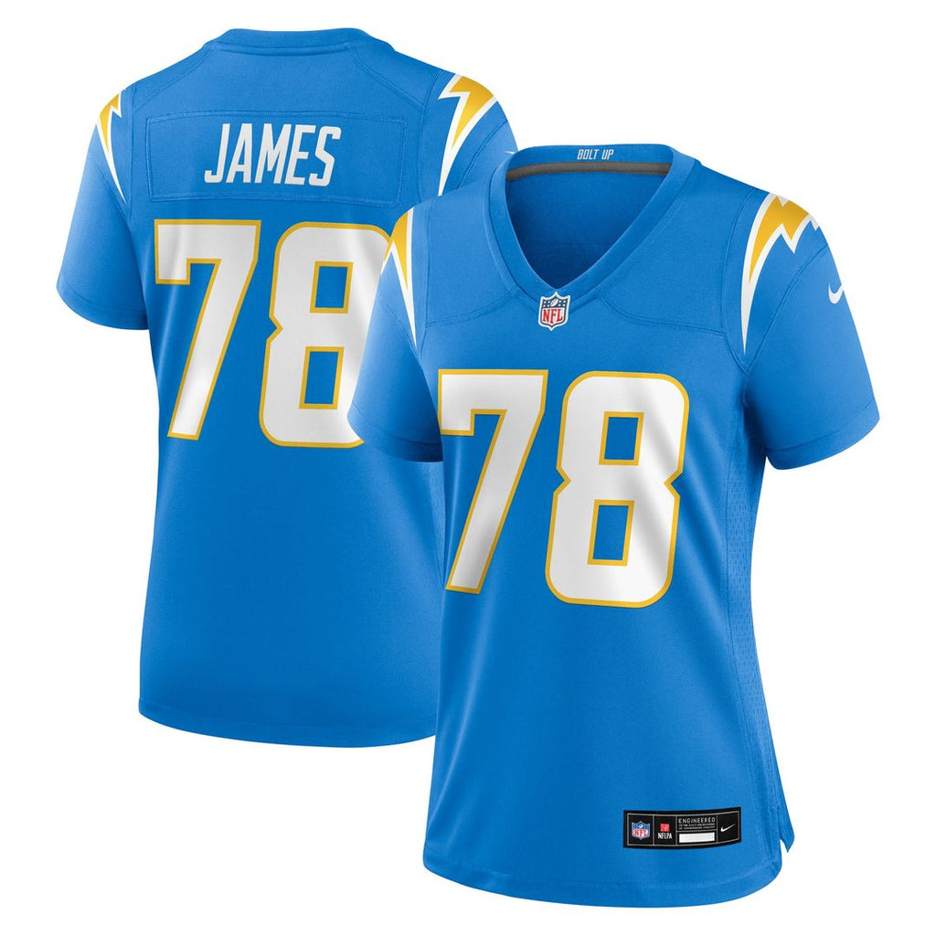Andre James Los Angeles Chargers Nike Women's Team Game Jersey - Powder Blue Official NFL Team Apparel Football Fan Gear