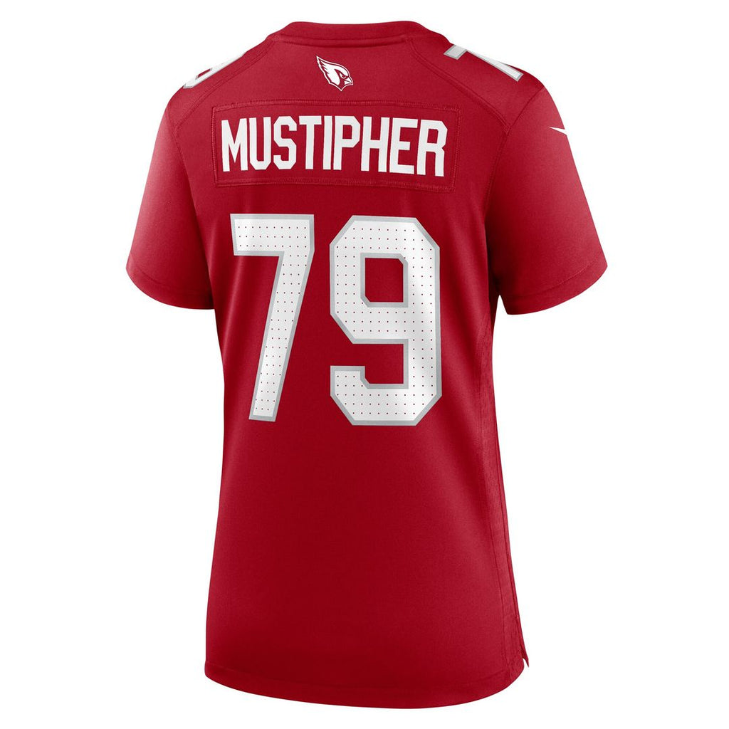 PJ Mustipher Arizona Cardinals Nike Women's Team Game Jersey - Cardinal Official NFL Team Apparel Football Fan Gear
