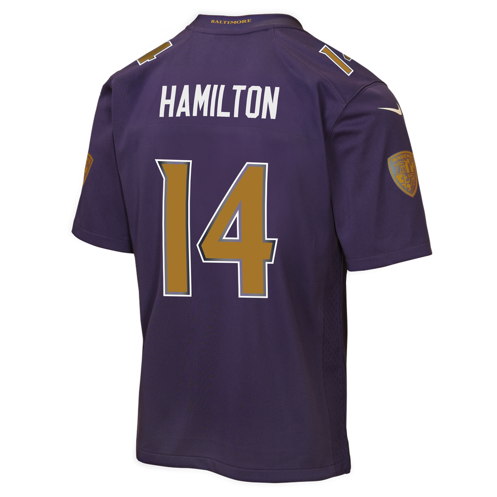 Kyle Hamilton Baltimore Ravens Nike Youth Alternate 2 Game Jersey - Purple Official NFL Team Apparel Football Fan Gear