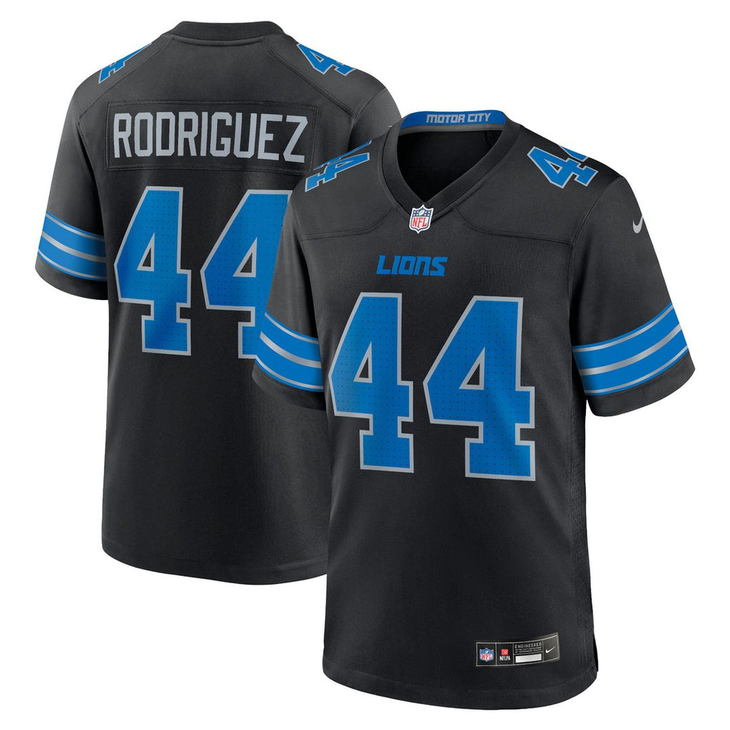 Malcolm Rodriguez Detroit Lions Nike 2nd Alternate Game Jersey - Black Official NFL Team Apparel Football Fan Gear