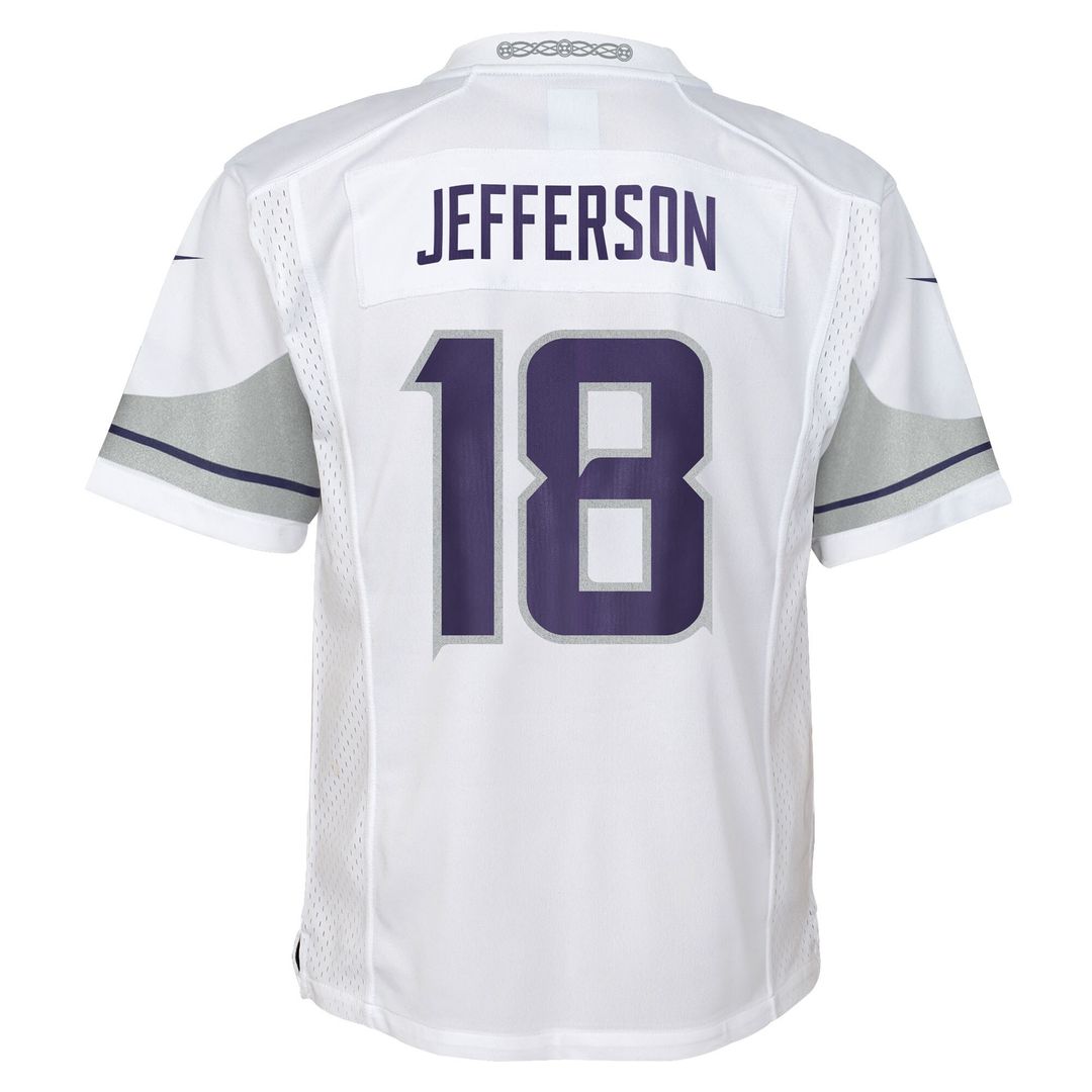 Justin Jefferson Minnesota Vikings Nike Preschool Alternate Player Game Jersey - White Official NFL Team Apparel Football Fan Gear