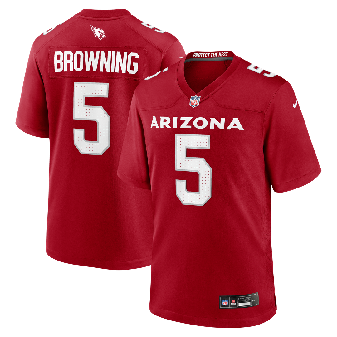 Baron Browning Arizona Cardinals Nike Team Game Jersey - Cardinal Official NFL Team Apparel Football Fan Gear
