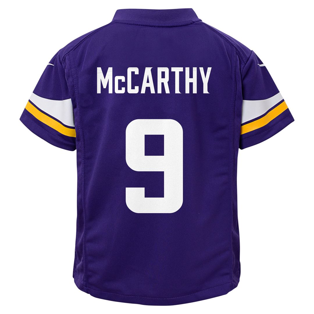 J.J. McCarthy Minnesota Vikings Nike Toddler Game Jersey - Purple Official NFL Team Apparel Football Fan Gear