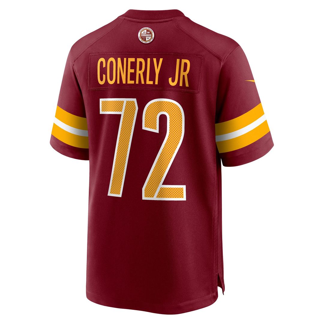 Josh Conerly Jr. Washington Commanders Nike Team Game Jersey - Burgundy Official NFL Team Apparel Football Fan Gear