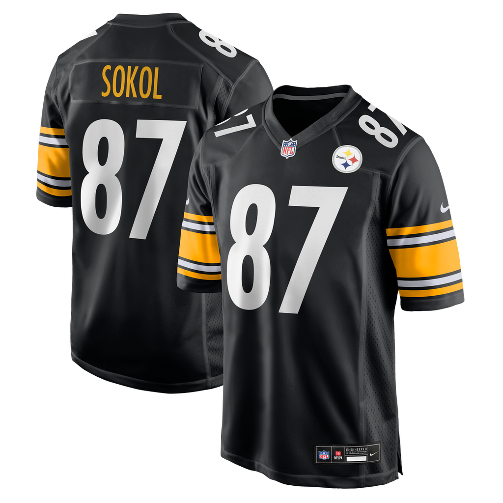 Matt Sokol Pittsburgh Steelers Nike Team Game Jersey - Black Official NFL Team Apparel Football Fan Gear