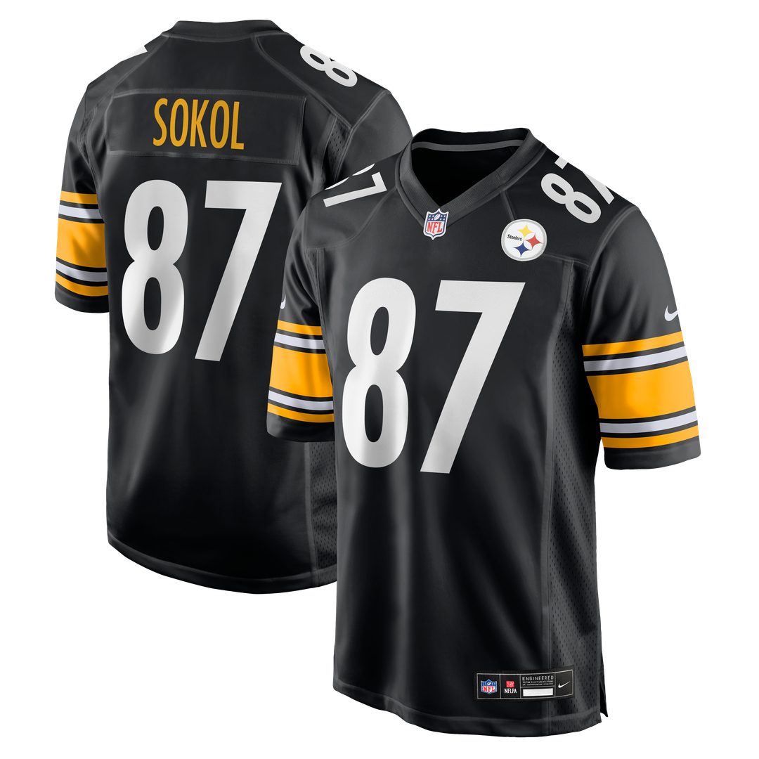 Matt Sokol Pittsburgh Steelers Nike Team Game Jersey - Black Official NFL Team Apparel Football Fan Gear