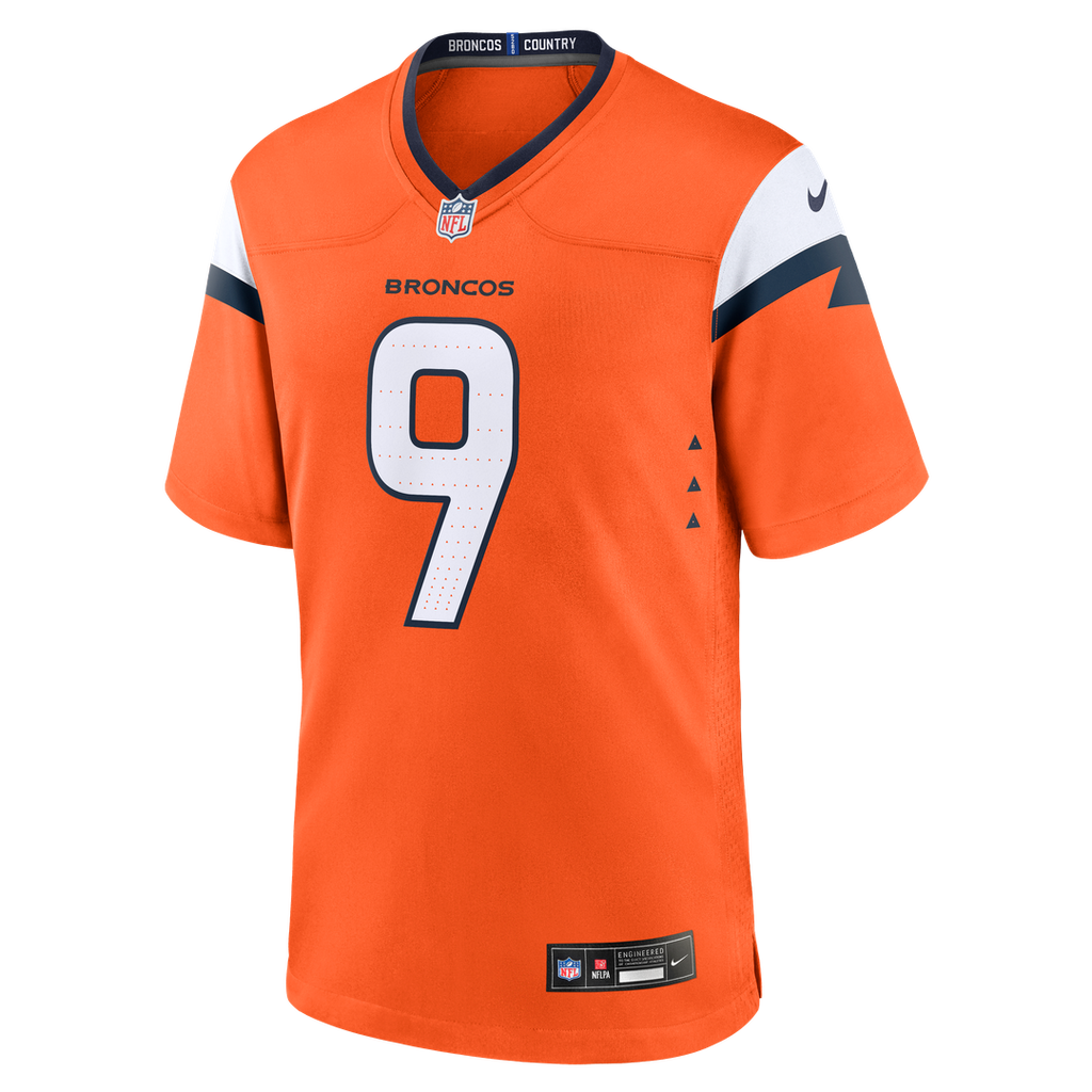 Talanoa Hufanga Denver Broncos Nike Team Game Jersey - Orange Official NFL Team Apparel Football Fan Gear