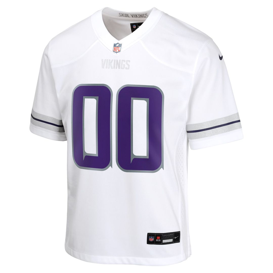 Minnesota Vikings Nike Youth Alternate Custom Game Jersey - White Official NFL Team Apparel Football Fan Gear