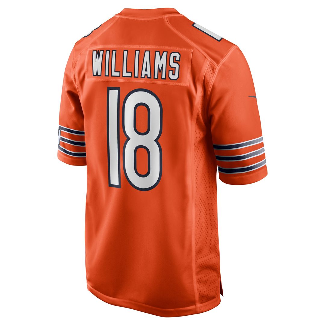 Caleb Williams Chicago Bears Nike Alternate Player Game Jersey - Orange Official NFL Team Apparel Football Fan Gear