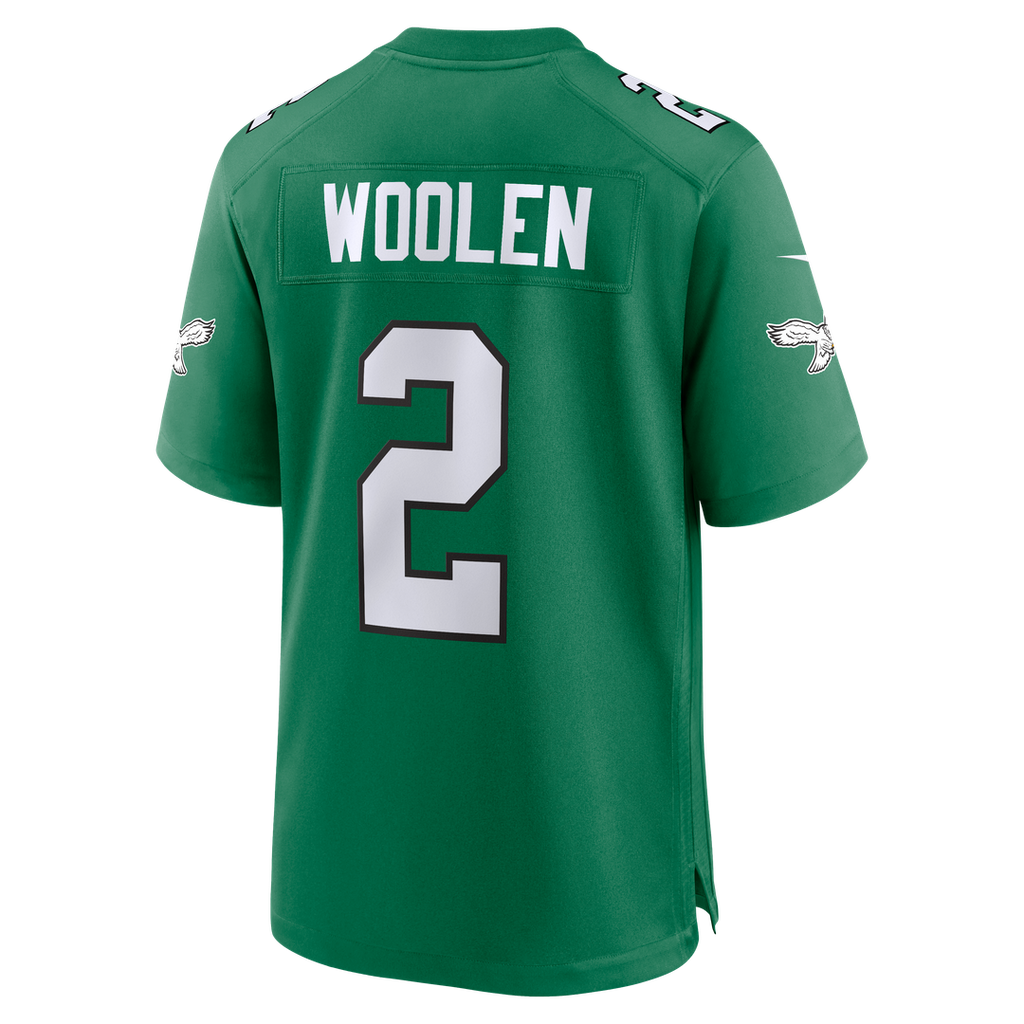 Tariq Woolen Philadelphia Eagles Nike Alternate Game Jersey - Kelly Green Official NFL Team Apparel Football Fan Gear