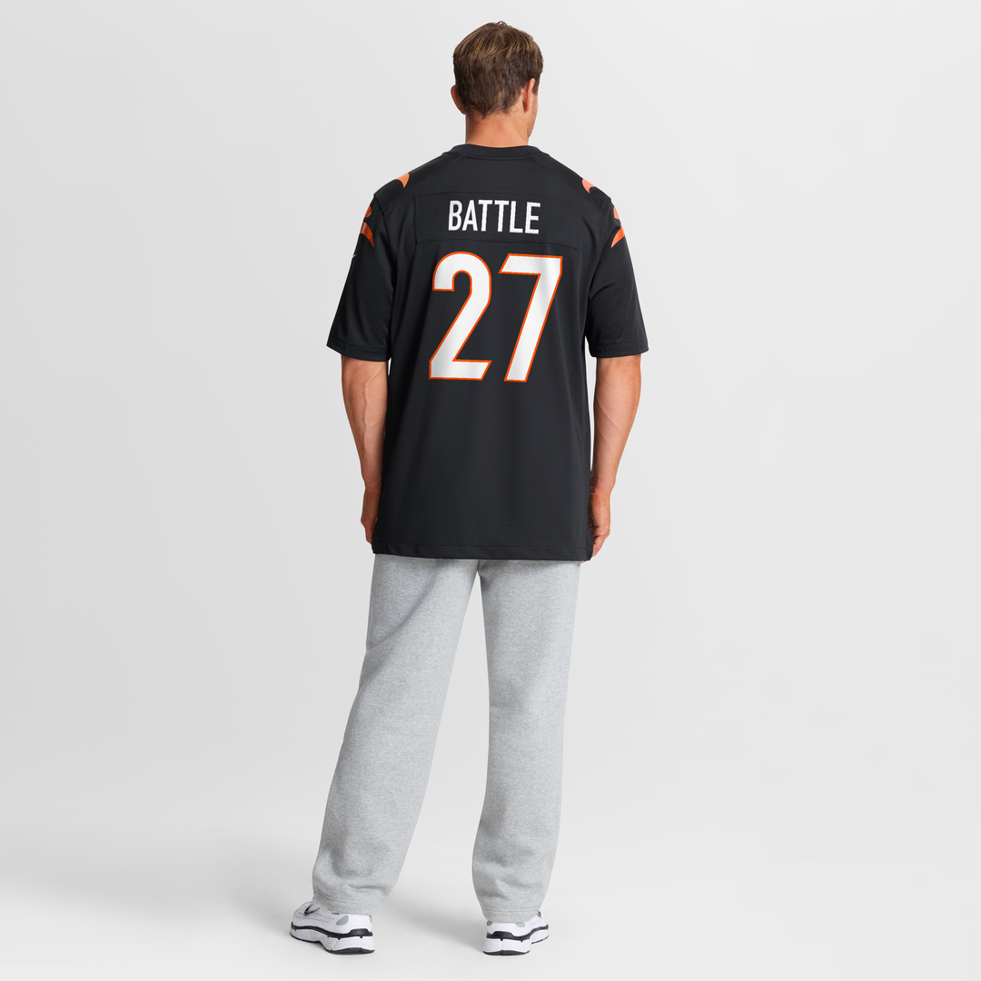 Jordan Battle Cincinnati Bengals Nike Team Game Jersey - Black Official NFL Team Apparel Football Fan Gear