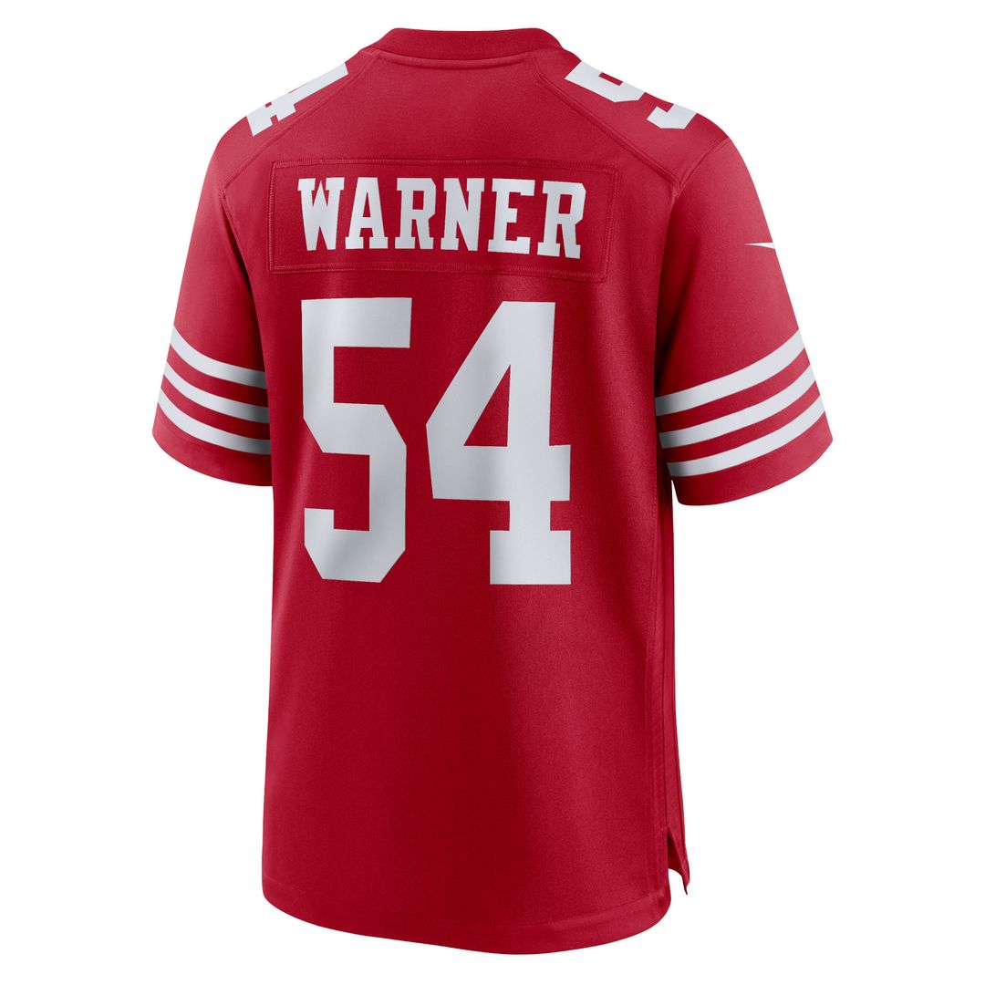 Fred Warner San Francisco 49ers Nike Team Game Player Jersey - White Official NFL Team Apparel Football Fan Gear