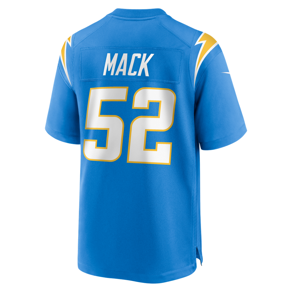 Khalil Mack Los Angeles Chargers Nike Game Jersey - Powder Blue Official NFL Team Apparel Football Fan Gear