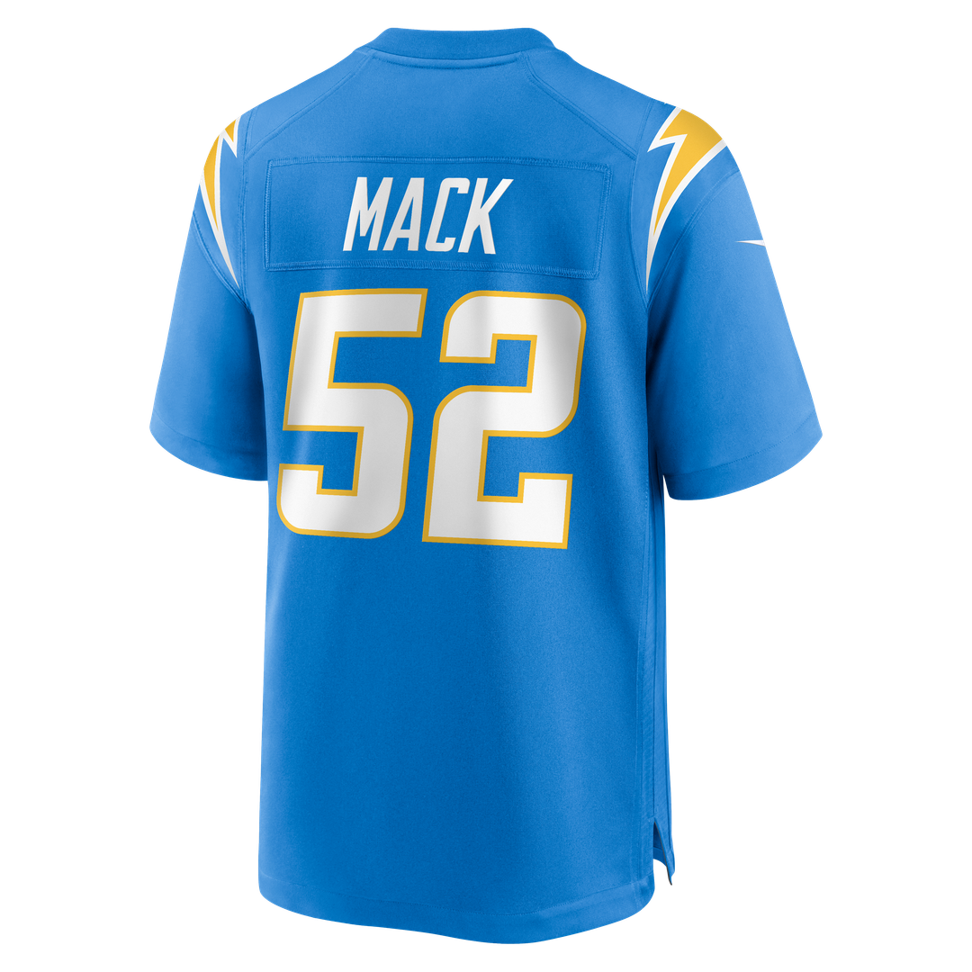 Khalil Mack Los Angeles Chargers Nike Game Jersey - Powder Blue Official NFL Team Apparel Football Fan Gear